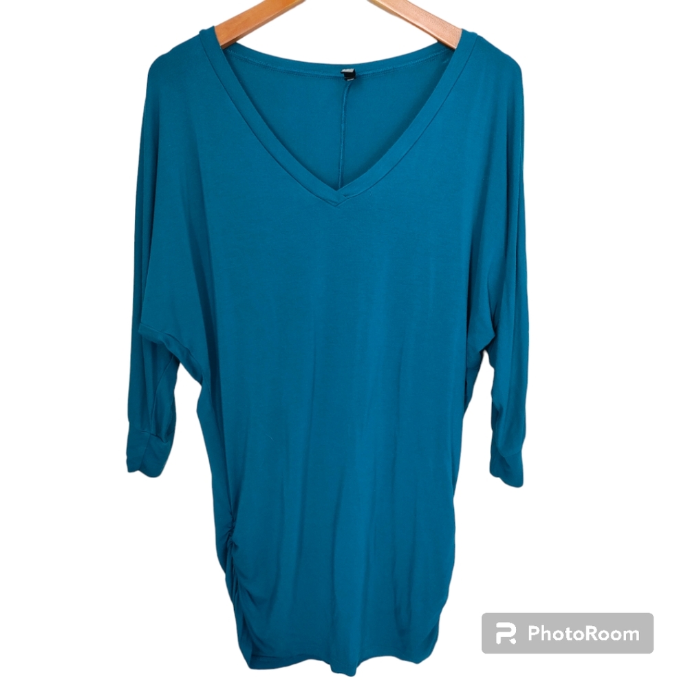 Made by Johnny Blue V-Neck Dolman Tunic